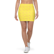 Load image into Gallery viewer, Signature Pattern Yellow And Pink Mini Skirt
