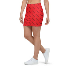 Load image into Gallery viewer, Signature Pattern Red And Black Mini Skirt
