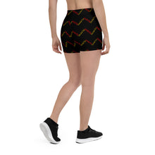 Load image into Gallery viewer, Signature Pattern Black/Red/Yellow Shorts