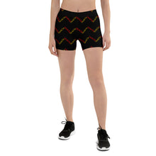 Load image into Gallery viewer, Signature Pattern Black/Red/Yellow Shorts
