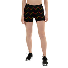 Load image into Gallery viewer, Signature Pattern Black/Red/Yellow Shorts