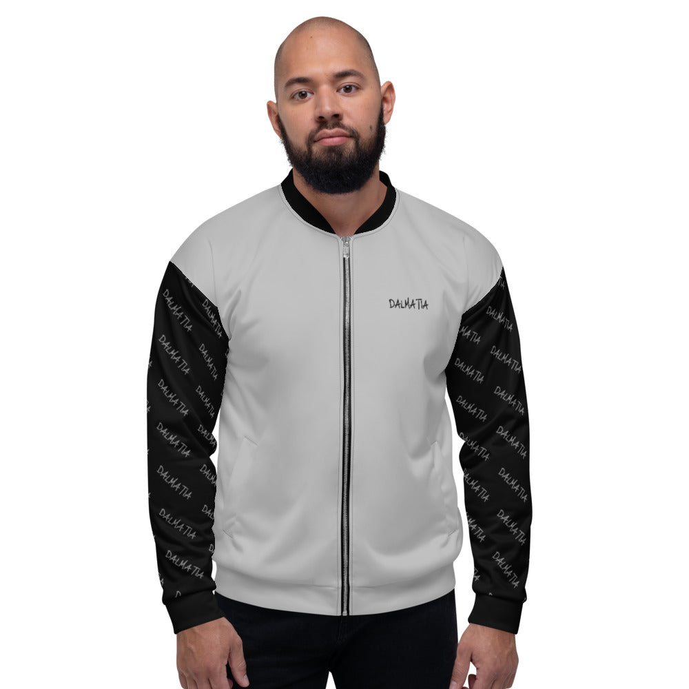 Signature Pattern on the Sleeves Jacket Grey/Black Colours