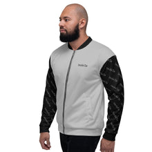Load image into Gallery viewer, Signature Pattern on the Sleeves Jacket Grey/Black Colours
