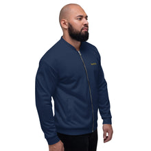 Load image into Gallery viewer, Navy Blue Signature Bomber Jacket