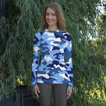 Load image into Gallery viewer, Signature White Ocean Camo Rash Guard