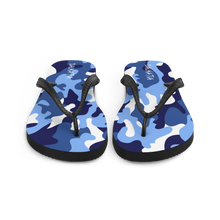 Load image into Gallery viewer, Signature White Ocean Camo Flip Flops