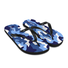 Load image into Gallery viewer, Signature White Ocean Camo Flip Flops