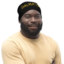 Load image into Gallery viewer, Big Signature Black/Gold Beanie
