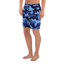 Load image into Gallery viewer, Signature Black Ocean Camo Athletic Long Shorts
