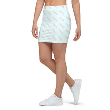 Load image into Gallery viewer, Signature Pattern Blue And Pink Mini Skirt
