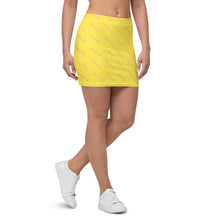 Load image into Gallery viewer, Signature Pattern Yellow And Pink Mini Skirt
