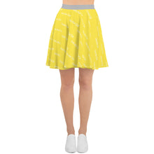 Load image into Gallery viewer, Signature Print Skater Skirt in Yellow And Liliac
