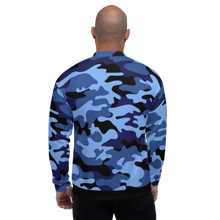 Load image into Gallery viewer, Signature Black Ocean Camo Bomber Jacket
