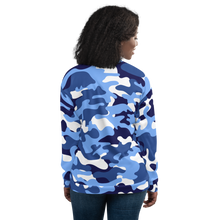 Load image into Gallery viewer, Signature White Ocean Camo Bomber Jacket
