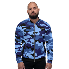 Load image into Gallery viewer, Signature Black Ocean Camo Bomber Jacket
