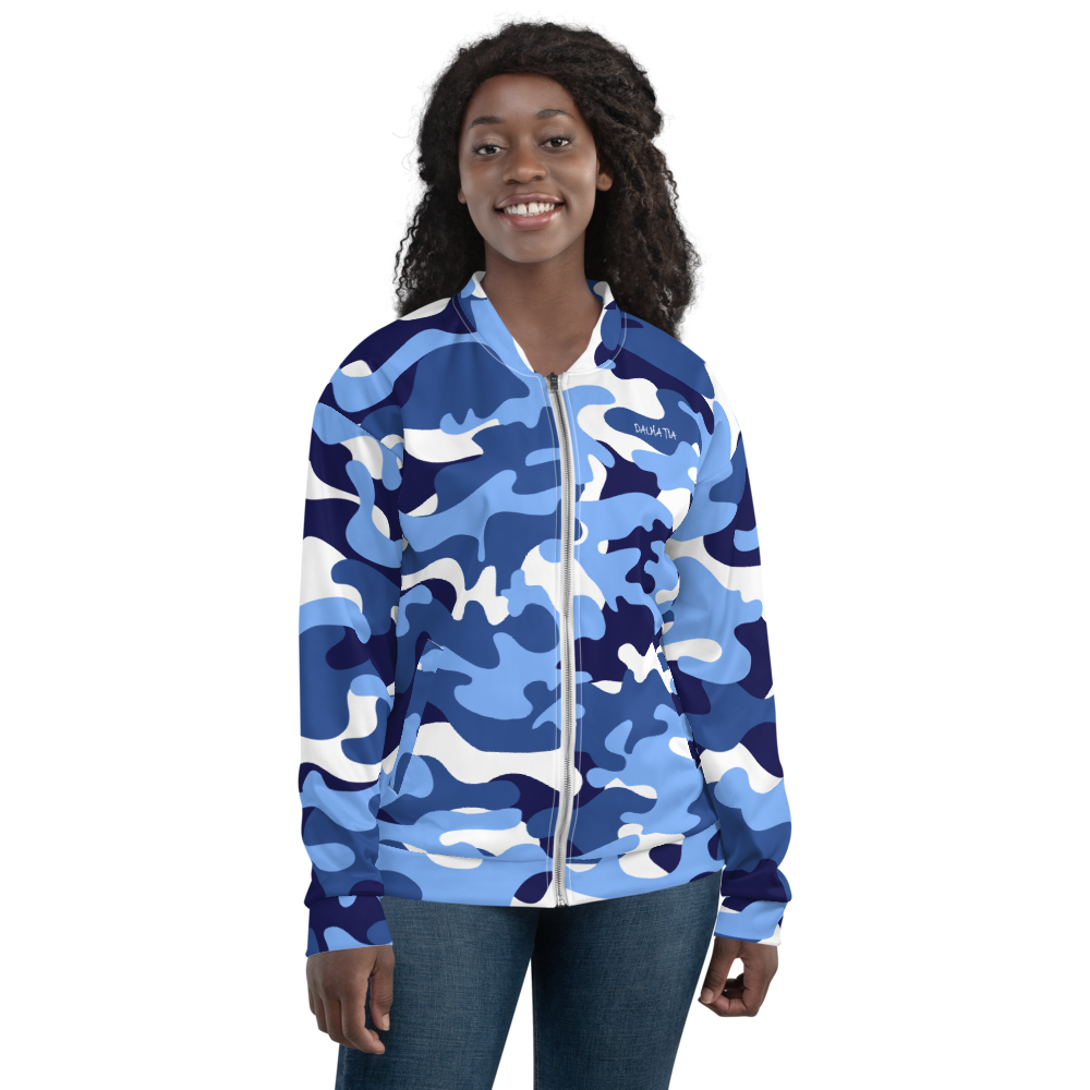 Signature White Ocean Camo Bomber Jacket Dalmatia