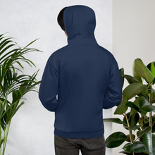 Load image into Gallery viewer, Signature Navy Hoodie With Gold Stripes
