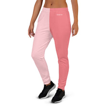 Load image into Gallery viewer, Colour Block Joggers Logo in Pastel Pink/Rose
