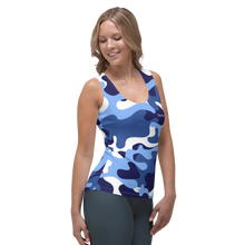 Load image into Gallery viewer, Signature White Ocean Camo Tank Top
