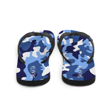Load image into Gallery viewer, Signature White Ocean Camo Flip Flops
